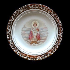 Santo Niño 22 K Gold decorative plate . USA made